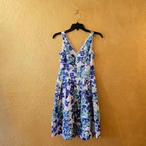 ADORABLE RALPH LAUREN BLUE FLORAL SUMMER DRESS!